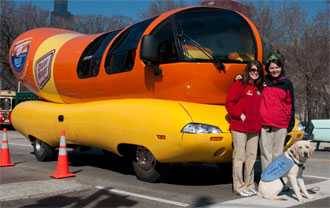 Exterior of the Wienermobile