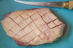 Uncooked duck breast
