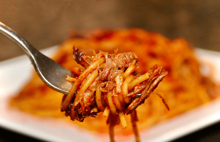 Memphis-style barbecue spaghetti