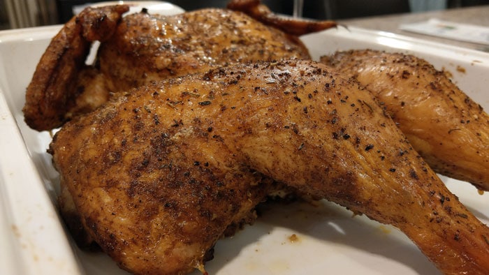 Masterbuilt Digital Charcoal Smoker chicken cooked