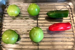 tomatillos in broiler