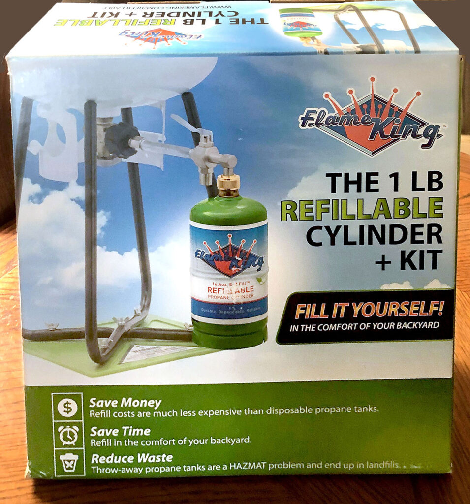 Flame King Cylinder Refill Kit.
