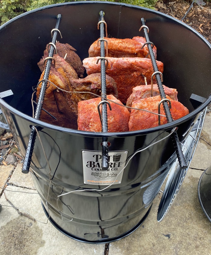 PBX loaded with meat