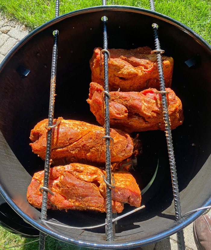 PBX loaded with pork