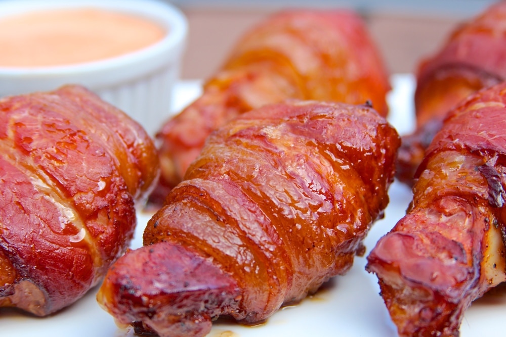 Bacon wrapped wings.
