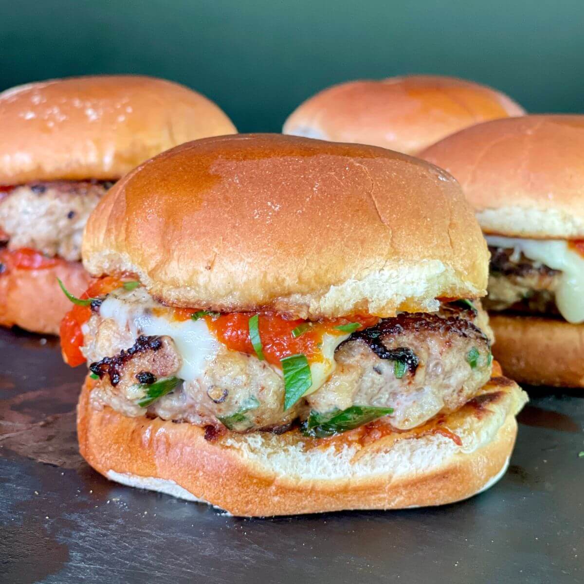 smashed meatballs sliders.