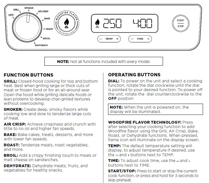 Woodfire Control Panel