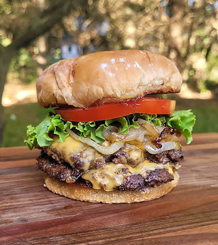 Flatrock smash burgers served