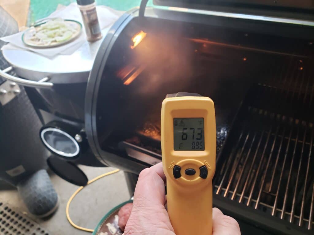 griddle surface temp