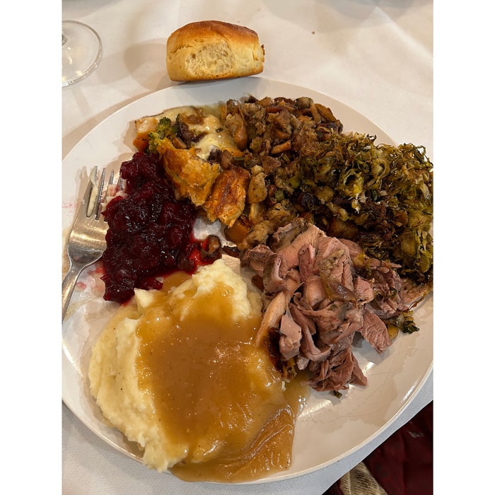 Blaze Thanksgiving plate