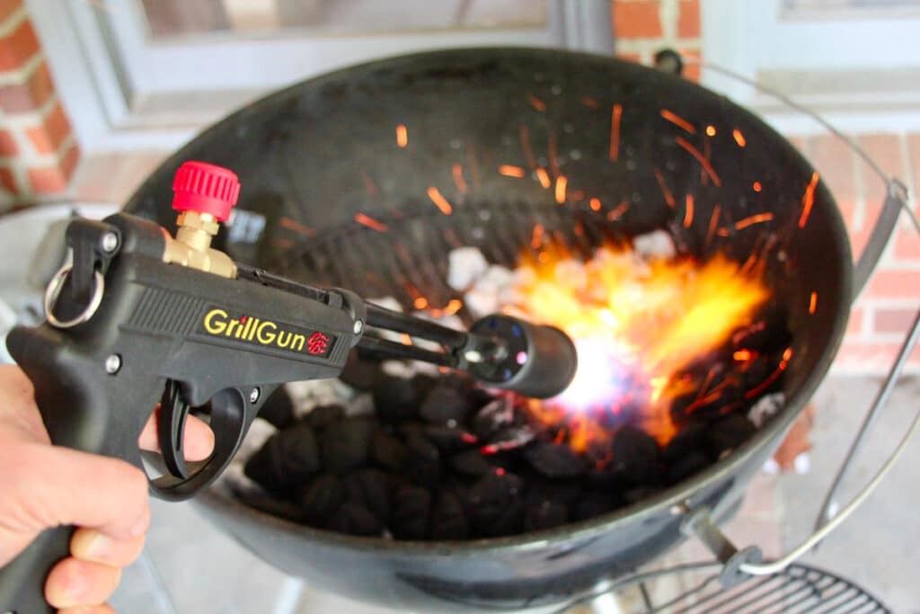 GrillBlazer GrillGun lighting charcoal.