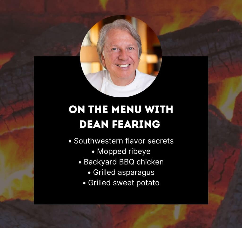 Dean Fearing BBQ Stars menu card