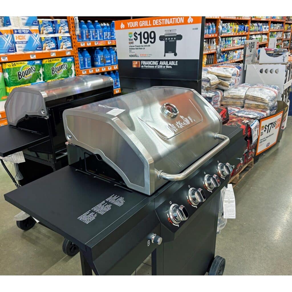 Nexgrill 4-burner Black With Stainless Steel.