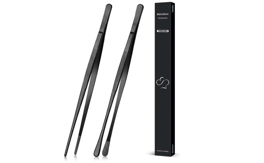 12-inch cooking tweezer set.
