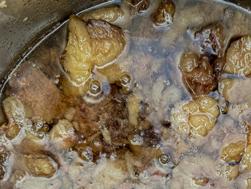 rendering animal fat.