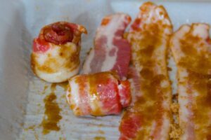 rolled up candied bacon.