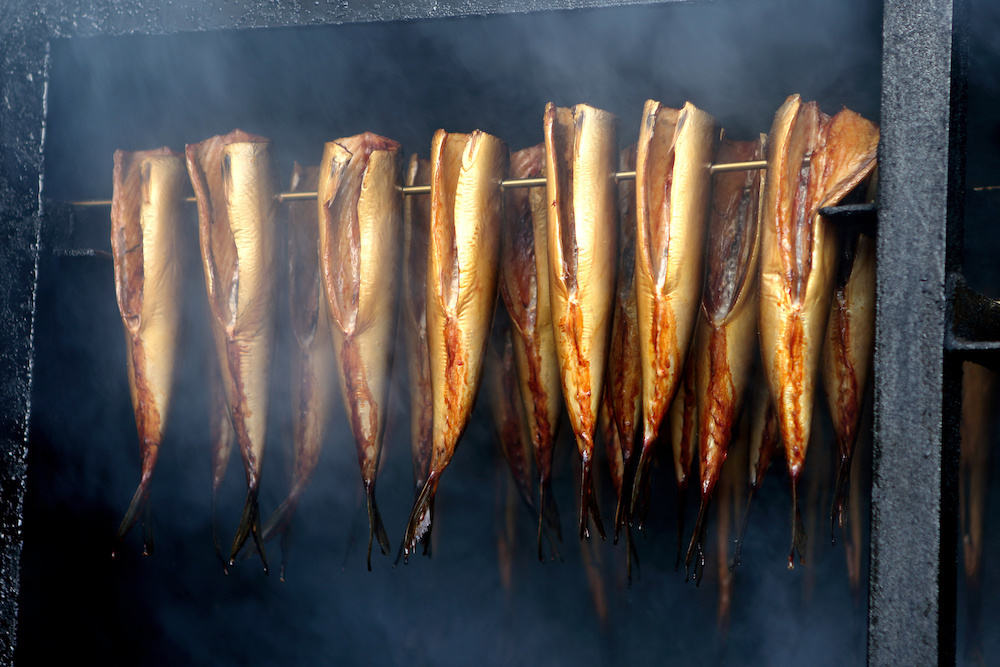 smokehouse fish.