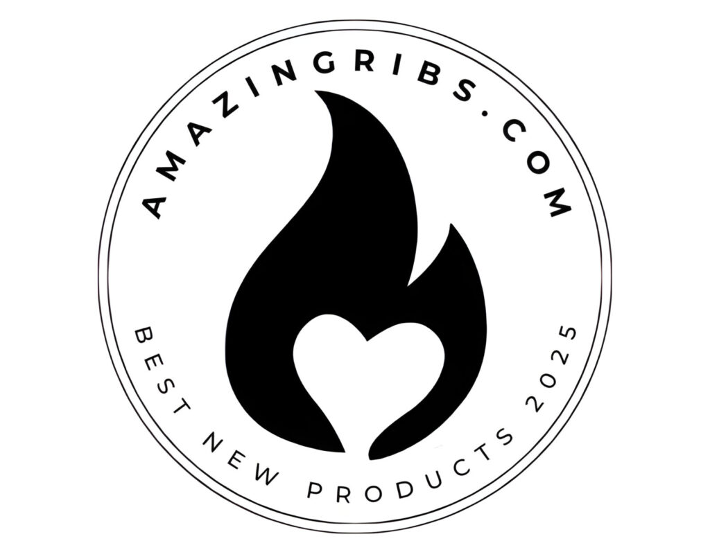 AmazingRibs.com Best New Products 2025 logo to announce the best BBQ and grilling products