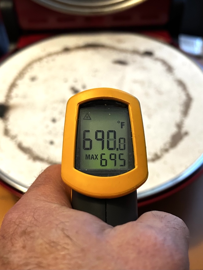 culinary chef pizza oven temp